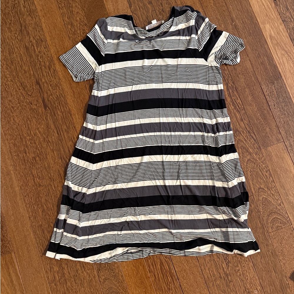 Striped Black and White Loft Dress